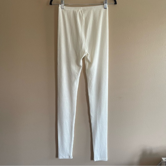 Free People Intimately ivory ribbed leggings Size Small - Picture 6 of 6